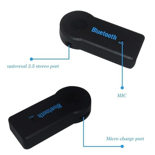 Image of Techking 15 Years Warranty Bluetooth 5.0 Car Audio Receiver | Wireless AUX Dongle with Mic for Calls | USB Powered, Sound, Plug-and-Play Music Receiver for Any Stereo