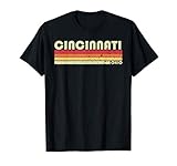 CINCINNATI OH OHIO Funny City Home Roots Gift Retro 70s 80s T-Shirt