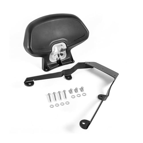 Dossier passager arrière moto ergonomique en similicuir noir pour ADV 160