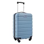 Wrangler Hardside Spinner Luggage, Blue Heaven, Carry-On 20-Inch - Image 2