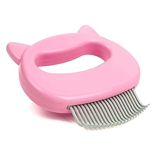 Leo's Paw The Original Pet Hair Removal Massaging Shell Comb Soft Deshedding Brush Grooming and Shedding Matted Fur Remover Dematting tool for Long and Short Hair Cat Dog Puppy Bunny (Pink)
