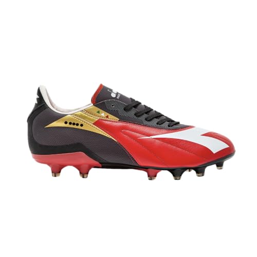 Diadora Maximus Veloce ITA SLX Men's Firm Ground Soccer Shoe - Heritage Leather Craftsmanship, Waterproof, Exceptionally Lightweight, Made in Italy
