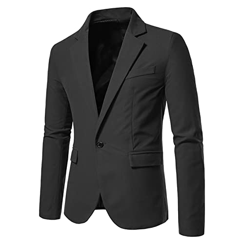 Men's Slim Fit One Button Sport Coat Classic Blazer Suit Jacket Lightweight Jacket Tailored Blazer Sport Coat2