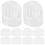 guduling Lot de 10 toques de cuisinier jetables réglables pour enfant - 25 × 18,2 cm - En ...