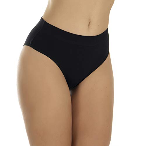 Kit com 5 Calcinhas Cintura Alta Conforto Algodão