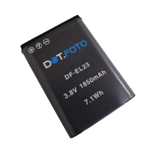 Dot.Foto EN-EL23 Premium Dot.Foto Batería de Reemplazo - 3.8V/1850mAh - Nikon Coolpix B700, P600, P610, P900, S810c