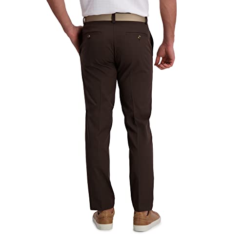Image of Haggar Men's Cool Right Performance Flex Straight Fit Flat Front Pant