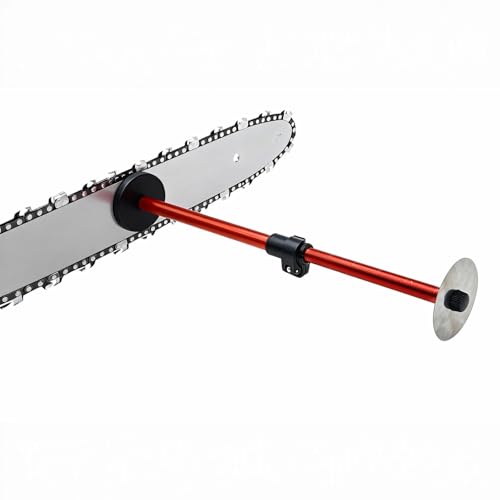LittleVoleSherry Magnetic Firewood Measuring Tool,Magnetic Log Marker Firewood Marker with Measured Marks,Chainsaw Measuring Tool for Firewood, Freely Adjust from 16'' and 29'',High Vis Orange