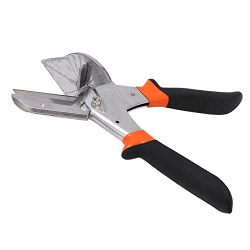 Leapiture Angle Miter Shear Metal Adjustable Bevel Scissors Accurate Angular Cutting Toolwith 10Pcs Blades for Cutting Materials