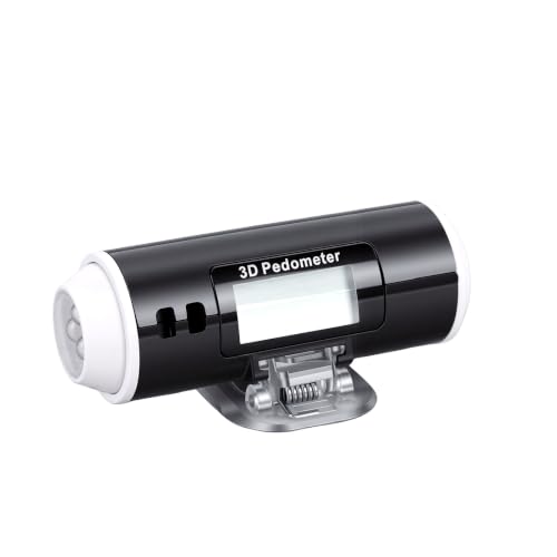 Podómetro 3D con linterna LED y diseño ligero negro de 77 mm 2