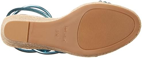 Nine West Women's HIPSTA3 Wedge Sandal, Light Blue, 8 | Image 3