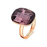 LUXENTER Anillo Rakco acabado oro amarilo 18k