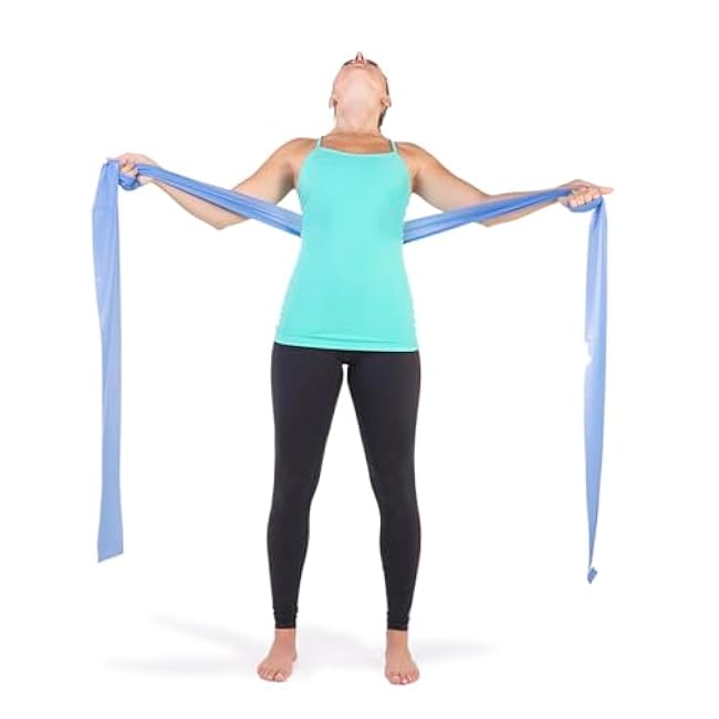 OPTP Franklin Method Band Resistive Bands - 11-Foot Blue Heavy Resistance Bands for Working Out - Use for Franklin Method Exercises - Improve Core Strength and Flexibility