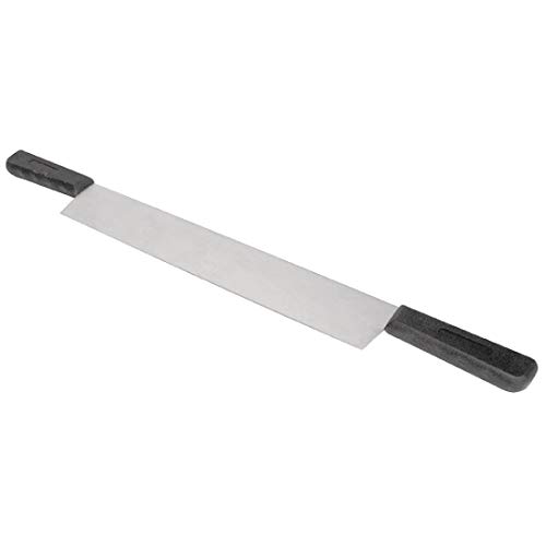Vogue Käseschneider 38 cm / 15 inch, Edelstahl, Messer mit doppeltem Griff für große Käseblöcke, Käseplatte, Gewicht: 610 g, für die professionelle und private Küche, D440