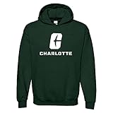 UGP Campus Apparel AH02 - UNC Charlotte Forty-Niners Primary Logo Hoodie - Large - Forest
