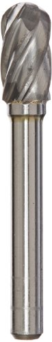 Image of Drill America SC-3NF Carbide Burr /Rotary File Cylindrical Radius End None-Ferrous for Aluminum 3 /8 inch Dia. x 3 /4 inch Cut Length with 1 /4 inch Shank and 2-1 /2 inch Overall Length, DUL Series