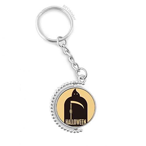 Porte-clés Halloween Noir Azrael rotatif pour ne plus perdre vos clés