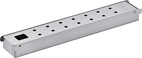 RÖSLE Räucherbox VIDERO Edelstahl, Hochwertige Smokerbox für Raucharoma im Gasgrill, Edelstahl 18/10
