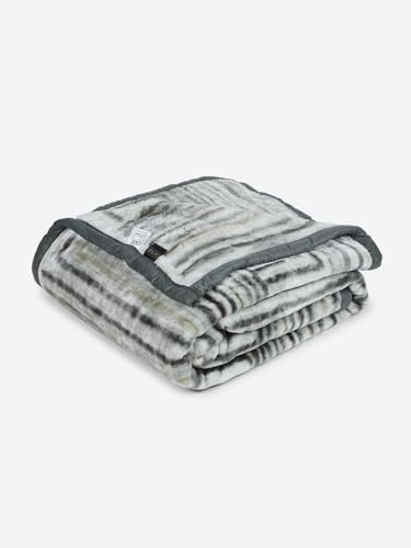 Image of Monte Carlo Double Bed Heavy Winter Blanket Denny 1 Ply PVC Pack 600 GSM | 3.2 KG (240x220 CM), Cool Grey