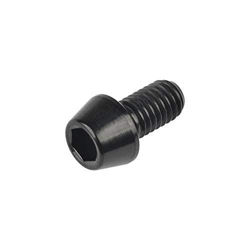 Image of Titanium Ti Bolt M5x9 16 18 20 25 30 35 40 45 50 55 60mm Tapered Head Screws Pack of 4 (M5x9mm, Black)
