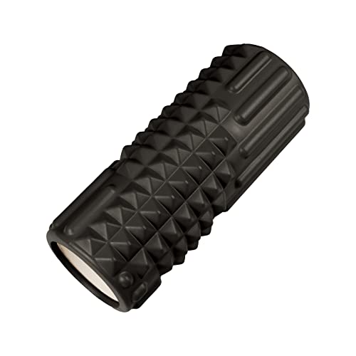 DEPORTE FANS, Foam Roller de Masaje , Rodillo de Espuma de Yoga Pilates, Rodillo de Masaje Muscular Utilizado Para Masajes (Black) Cover