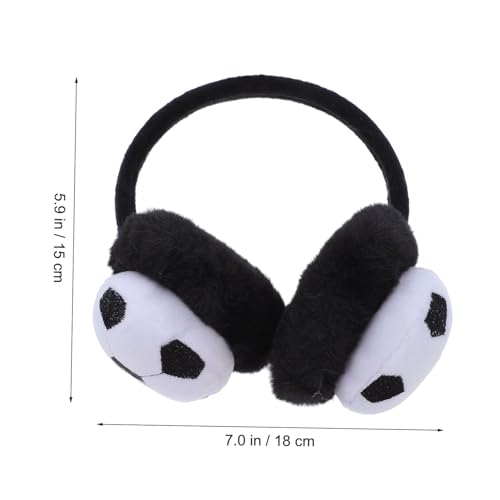 Gatuida Plush Football Earmuffs for Toddlers Warm Ear Covers Winter Ear Warmers2