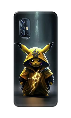 Image of Plastic Printfidaa Printed Hard Back Cover Case For Vivo V17 Back Cover (Cartoon Cat) -112, Multicolor