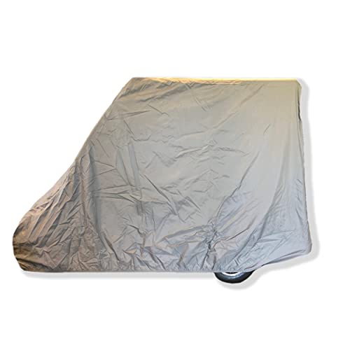 Formosa Covers Golf Cart Storage Cover Designed To Fit Ez Go 2Five In Gray - Heavy-Duty And Water-Resistant Golf Cart Covers Fit For 4 With 2 Top Passenger - Windproof & Sunproof All-Weather Protector #TOP1