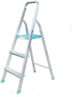 Składany stołek drabinkowy 3-stopniowy stołek korytarzowy Ławka na buty Pedał kuchenny Stołek fotograficzny Stołek wędkarski na zewnątrz Prezent (kolor: srebrny, rozmiar: 4465.5120.5 cm)