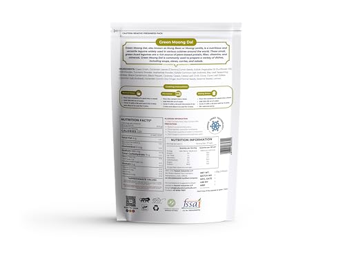 Image of Indian Kitchen Foods Instant Green Moong Dal - Freeze Dried, Gluten-Free, Ready-to-Eat Indian Vegan Meal