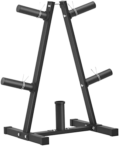 Weight Plate Rack, Bongkim Weight Tree and Weight Rack for Plates, Weight Holder for 2 inch Olympic Weight Plate, Weight Plate Storage for Home Gym