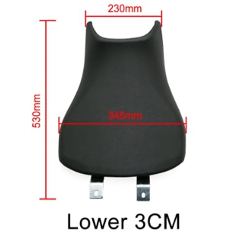 Selle moto noir rétro vintage pour TRK502 assise rabaissée finition haut de gamme