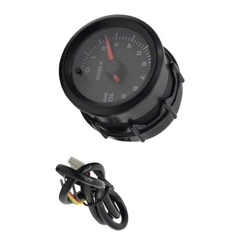 Tacómetro universal Unifizz 0-8000 rpm medidor de velocidad de 52 mm y 7 colores LED