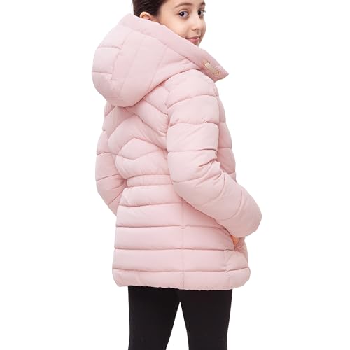 Rokka&Rolla Girls' Water-Resistant Long Puffer Jacket Winter Coat4