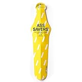 Ass Savers Regular Saddle Mudguard, 23-35 mm Tires, Generation 4, Maximum Protection, Rainy Rides, No Tools Mount, Patented Flip Tip, Lightweight, Stable, Self Centering, Commuter, Road Yellow