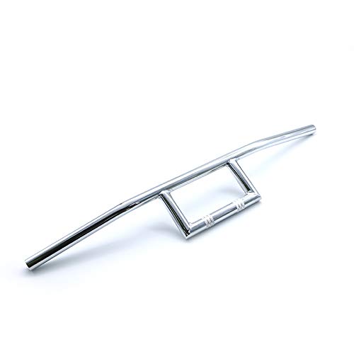 7/8 "22mm Guidon Fenêtre Attaque Style Poignée Bar Chopper Café Racer Moto Universelle (Chrome)
