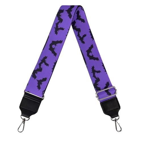 Image of Wide Bag Straps Replacement Crossbody Bat Guitar Straps for Handbags /Purses /Messenger /Duffel Bags Backpack Straps Replacement Adjustable Length from 30 inch to 50.3 inch Purple