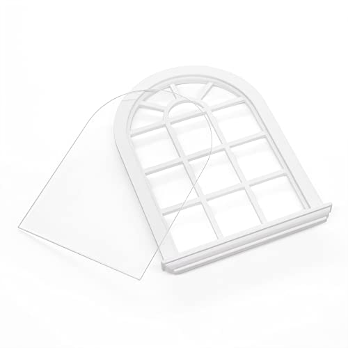 Odoria 1/12 Miniaturas Janela Dormer Acessórios Móveis para Casa de Bonecas