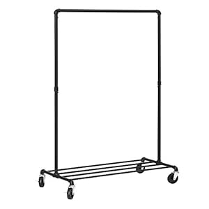 SONGMICS kledingrek, kapstok,industrieel ontwerp, tot 90 kg belastbaar, industrieel design, garderobestandaard met 1…