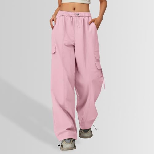 Sweatpants for Girls Baggy Wide Leg Cargo Sweat Pants Elastic Cute Trousers Athletic Joggers Teen Preppy Clothes3
