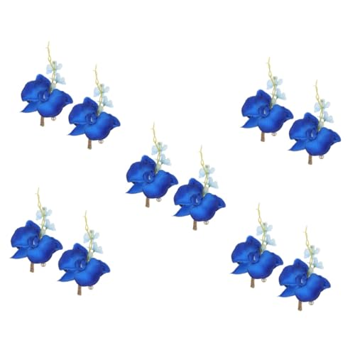 SHERCHPRY 10 Piezas flor de muñeca accesorios para hombre boutonniere de los padrinos de boda artificial flowers casamento decoração boutonniere de flores de boda decoración de traje de boda