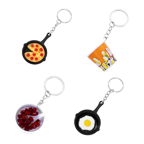 Molyorch 4 Paquete sartenes de tortilla de cocina decorativas, mochila con llavero, bolsa con...