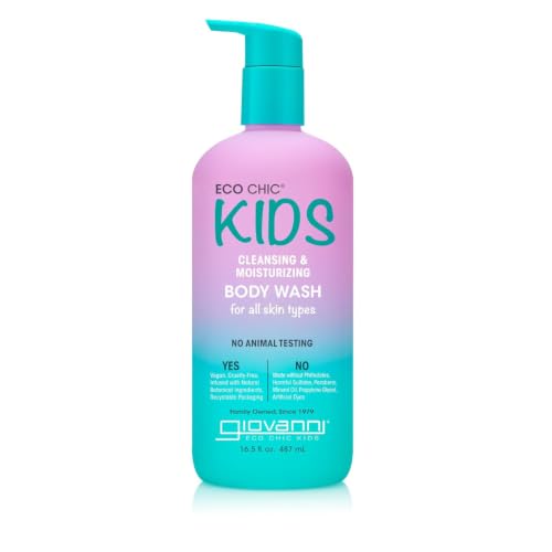 Image of GIOVANNI Eco Chic Kids Cleansing & Moisturizing Body Wash, Soap, 16.5 Fl Oz