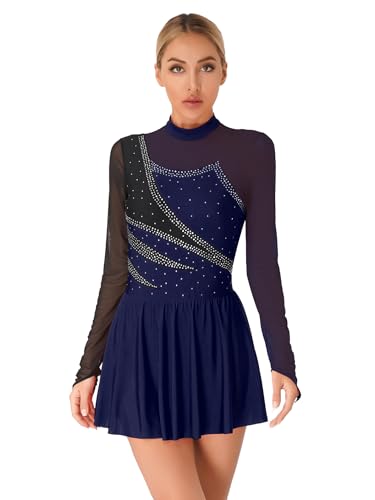 Vêtements de gymnastique et robe de patinage à paillettes adulte