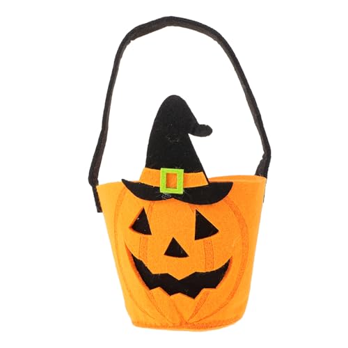 Artibetter Bolsa de Dulces Halloween Diseño de Calabaza y Bolsa de Regalo Reutilizable para Chuches Fiesta y Decoración