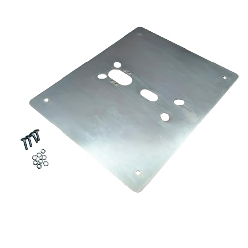 Prefer - Plaque Patch de sécurité pour Basculant/Garage - Plaque intérieure de Renfort en Acier galvanisé 275 x 300 mm, épaisseur 2 mm