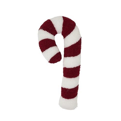 SARO LIFESTYLE Candy Cane Twist Poly Filled Throw Pillow