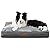 Bedsure Waterproof Dog Bed for Large Dogs with Removable Washable Cover and Waterproof Liner Up to 75lbs - Plush 4 inch Thick Fleece Top with Nonskid Bottom Pet Mat, Ideal for Crate or Kennel, Grey