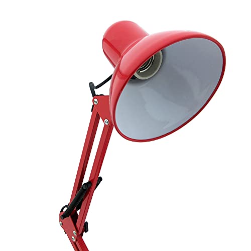 Flexo Antigona Articulable e27 Rosso 15d