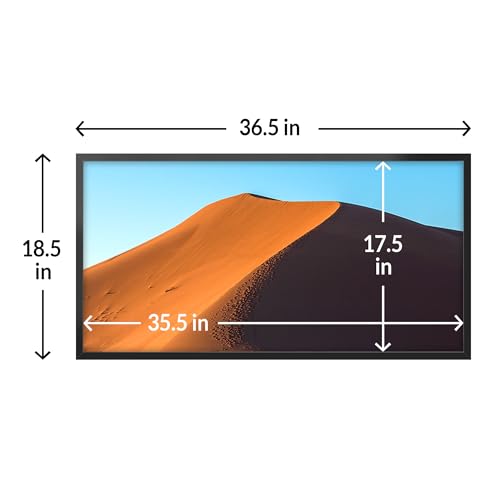 Image of LaVie Home 18x36 Picture Frame for Wall Display, 18x36 Black Picture Frame with HD Plexiglas, 18 x 36 Poster Frame 1 Pack, Display Frame for Vertical or Horizontal, Classic Collection